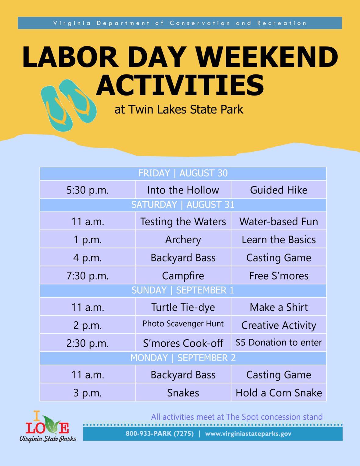 Labor Day Weekend at Twin Lakes State Park Visit Farmville