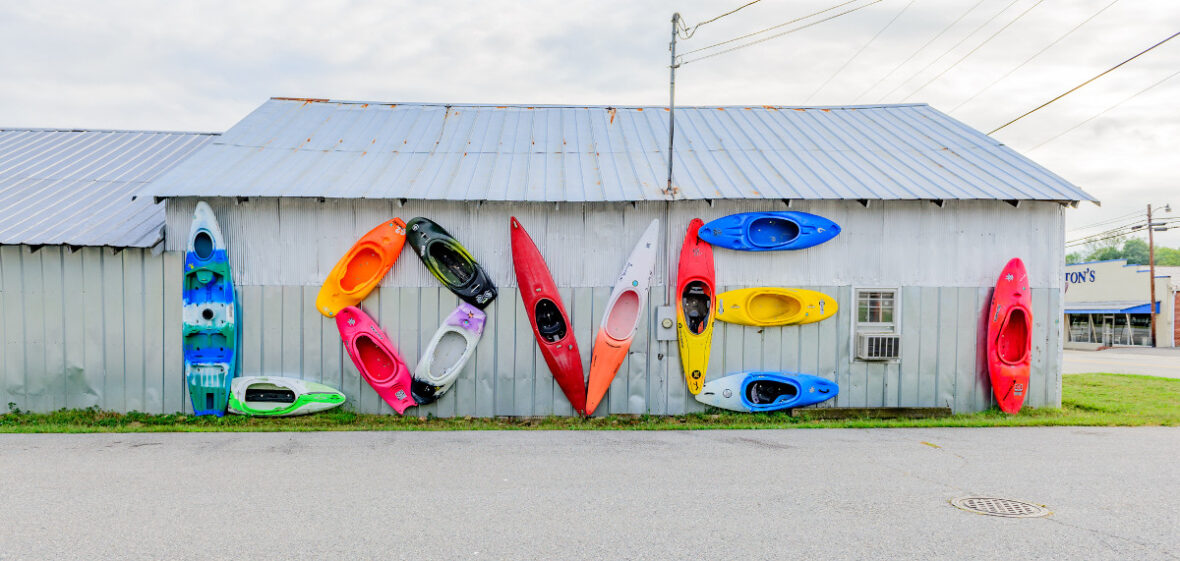 LOVE sign at Appomattox River Company