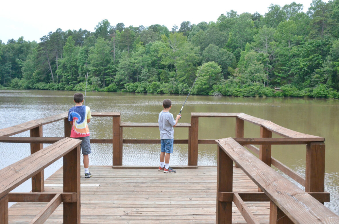 fishing at twin lakes state park