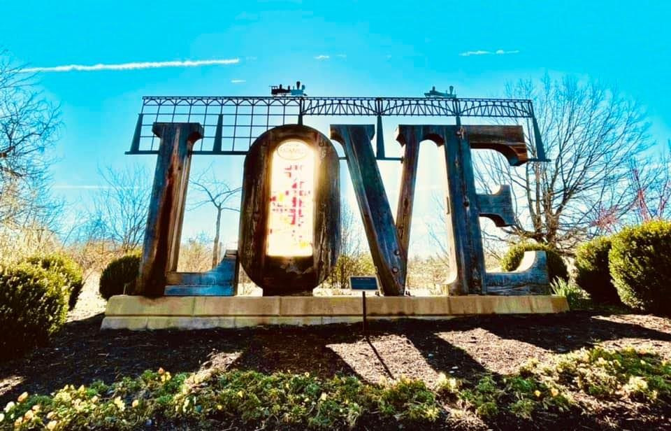 Downtown Farmville LOVE Sign