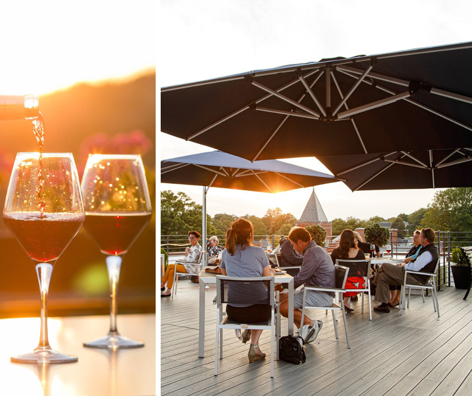 Catbird Rooftop Terrace at Golden Hour