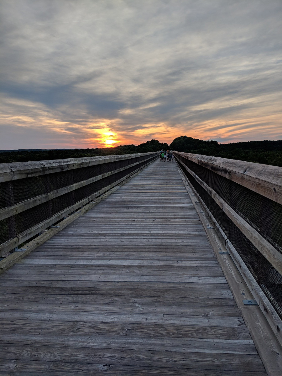 Golden Hour First Light on the High Bridge