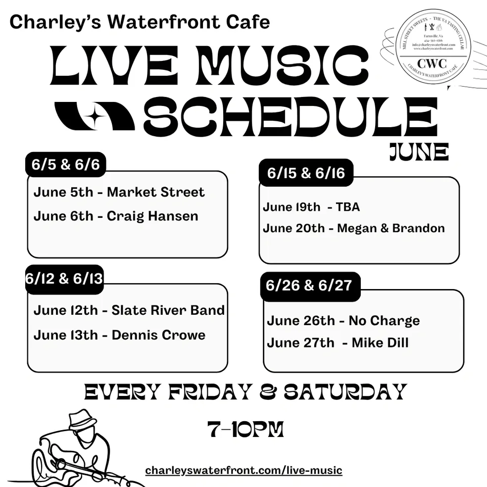 charley's june live music schedule